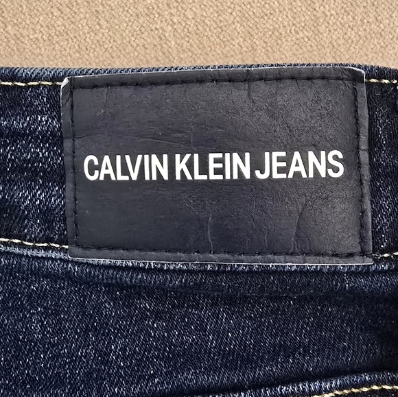 Calvin Klein Blue Straight Cut Jeans - Picture 6 of 12